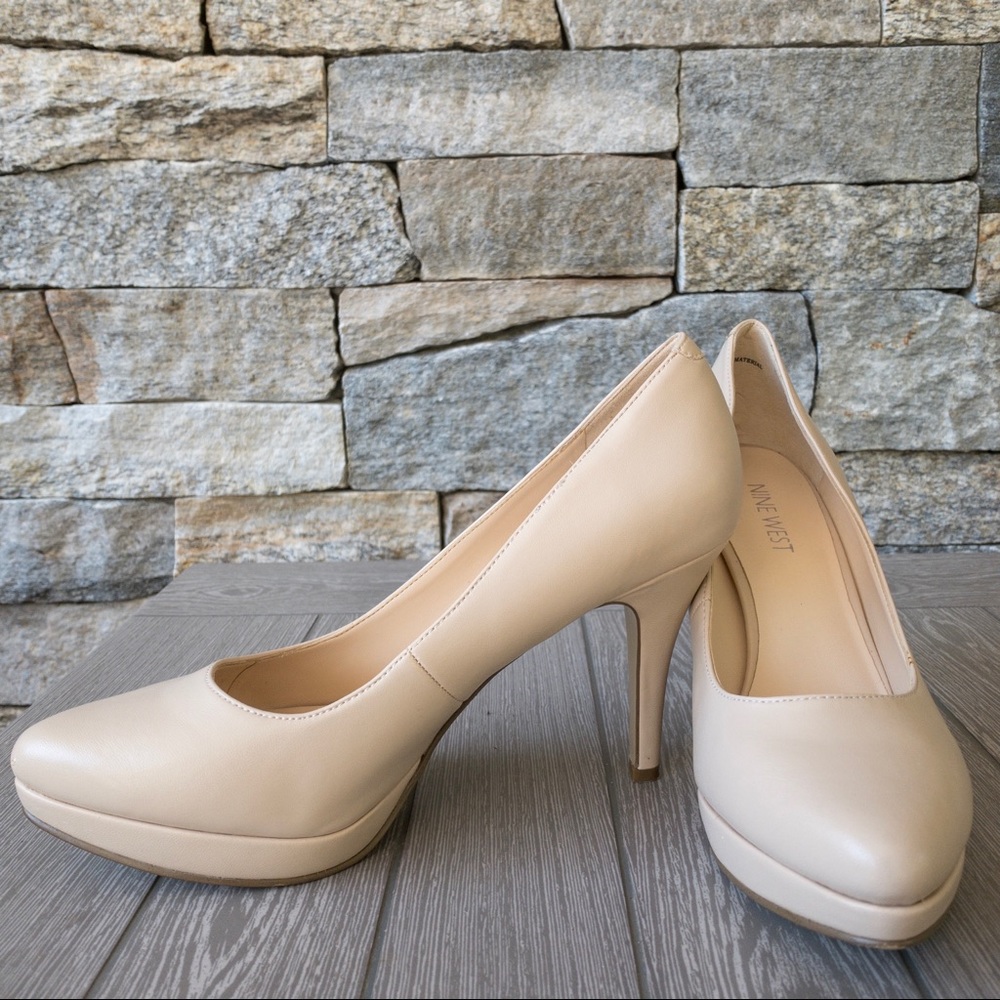 Nine West Priscilla Platform Pumps Tan